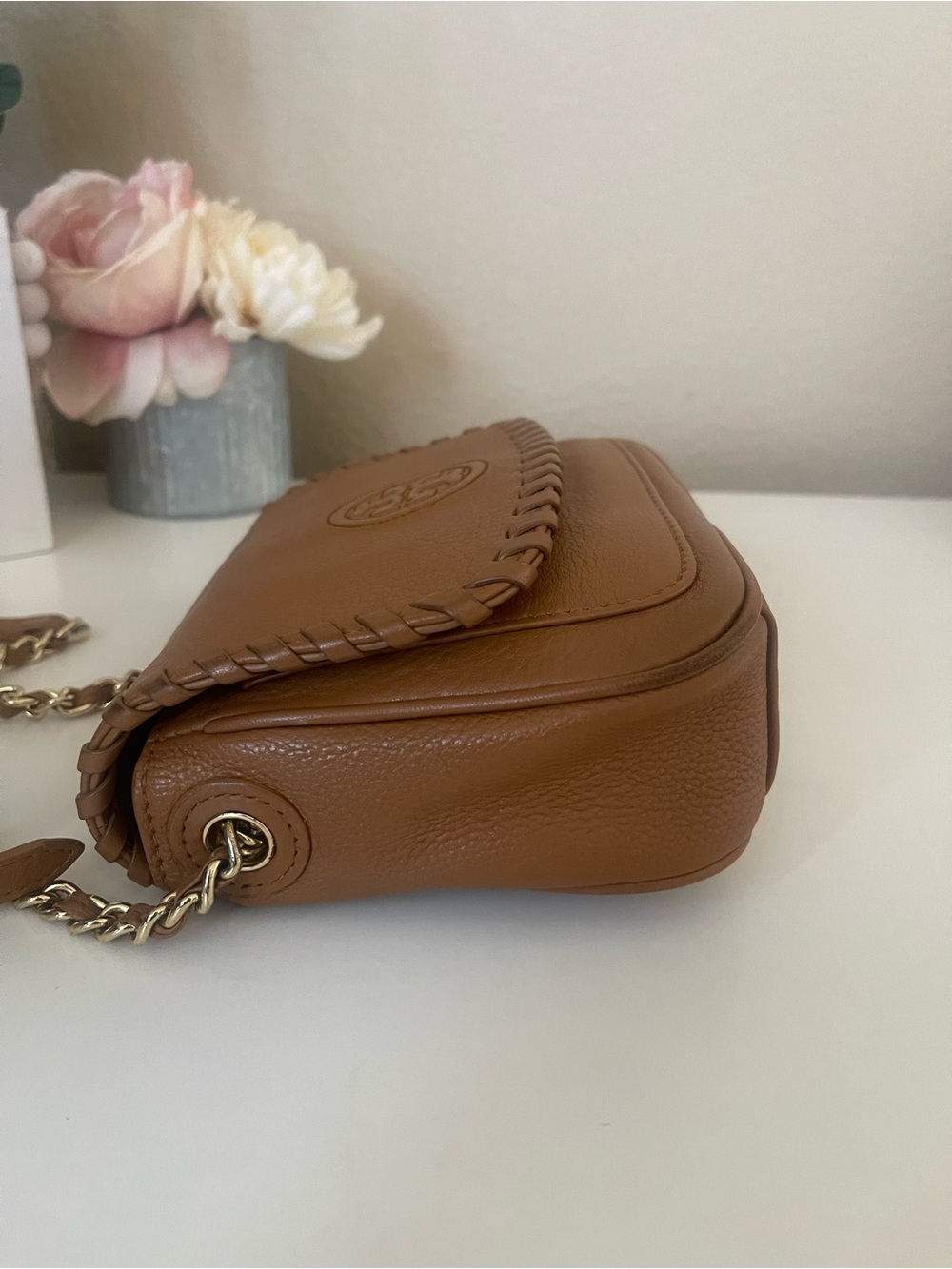 Tory Burch Saddle Brown Leather  Crossbody - Picture 5 of 16